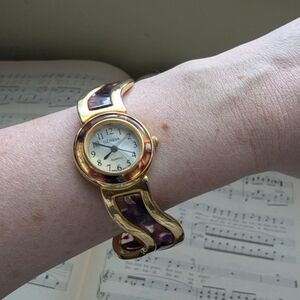Geneva Gold Bangle Watch